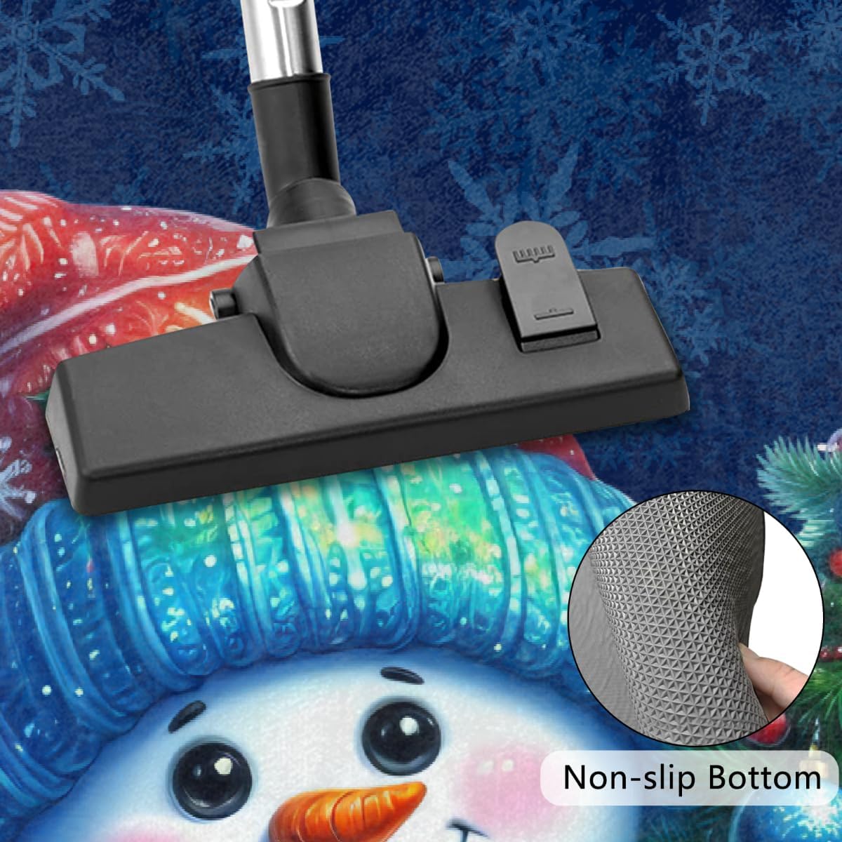 Half Round Door Mat Christmas Snowman Tree Non Slip Absorbent Semi Circle Area Rugs Washable Half Moon Floor Mats for Indoor Patio Kitchen Bathroom Entryway Fireplace Home Carpet Decor