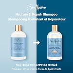 SheaMoisture Manuka Honey & Yogurt Hydrate & Repair Sulfate-Free Shampoo for Damaged Wavy & Curly hair with Mafura & Baobab Oils 384mL