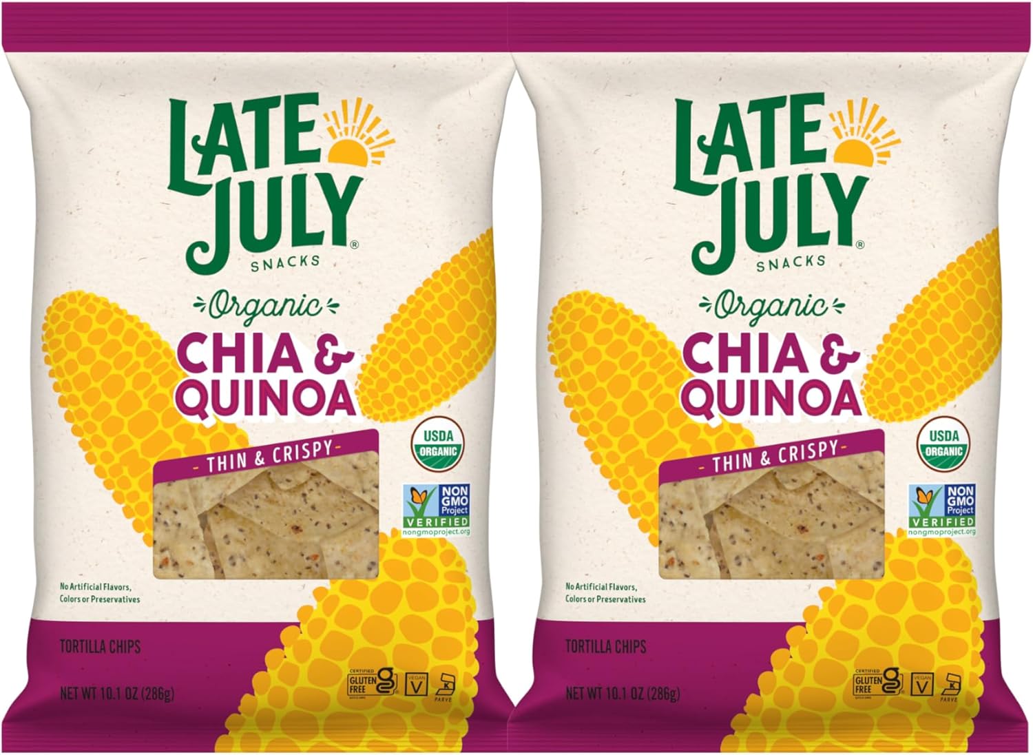 Chia & Quinoa Organic Tortilla Chips, Bag