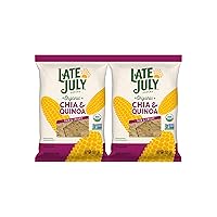 Vista 7 de Late July - Chips de tortilla orgánicos de chía y quinoa, bolsa de 10.1 onzas