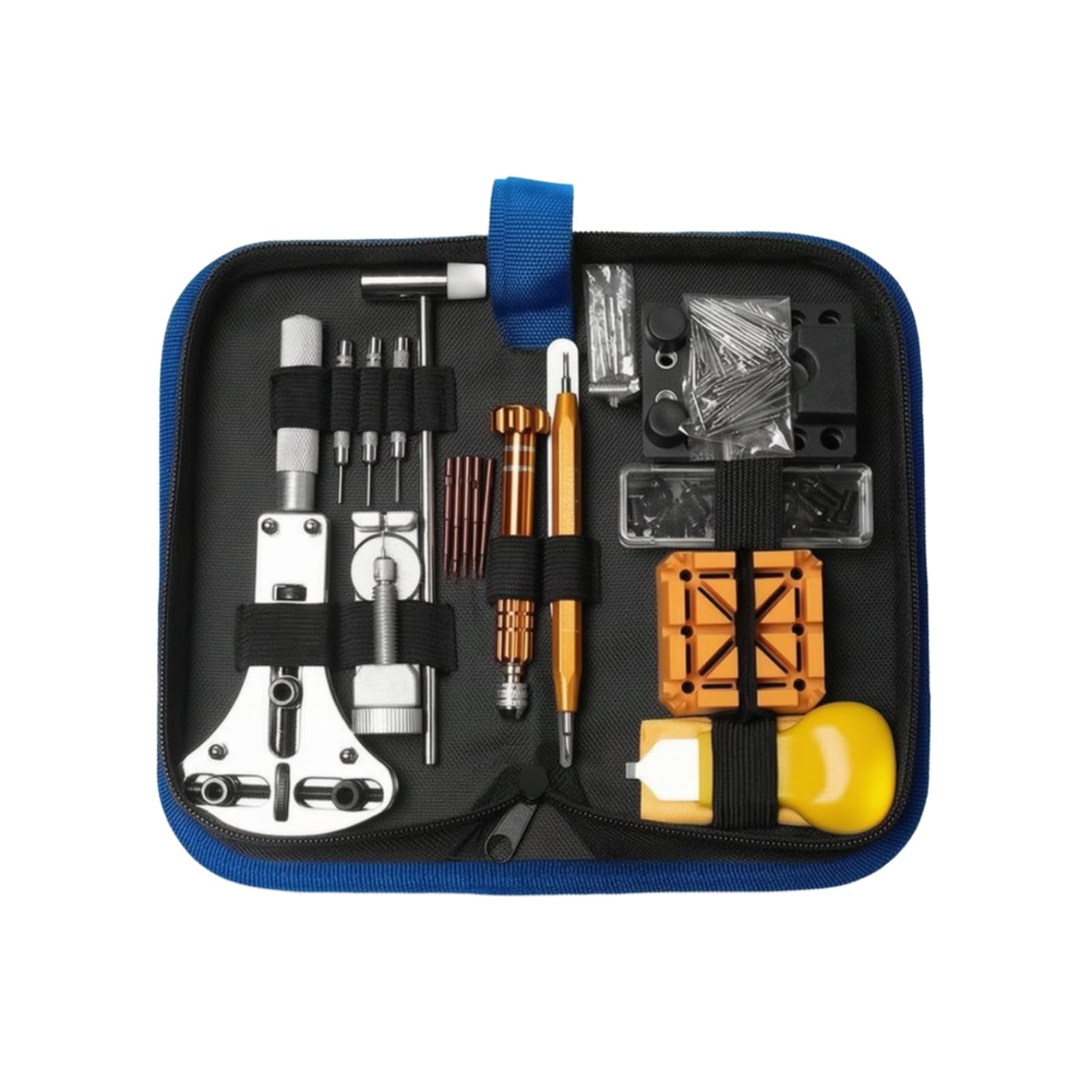 rockible Kit Reparación Relojes con Estuche Portátil Compacto Kit Reparación Relojes Ligero Herramientas para Entusiastas, Principiantes, Casa