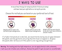 Vista 3 de Portable Adhesive Self Heating Pads (5 Count) for Menstrual Cramps & Backache Relief – Thermal Therapy Heat Patches for Period Pain – Comparable to