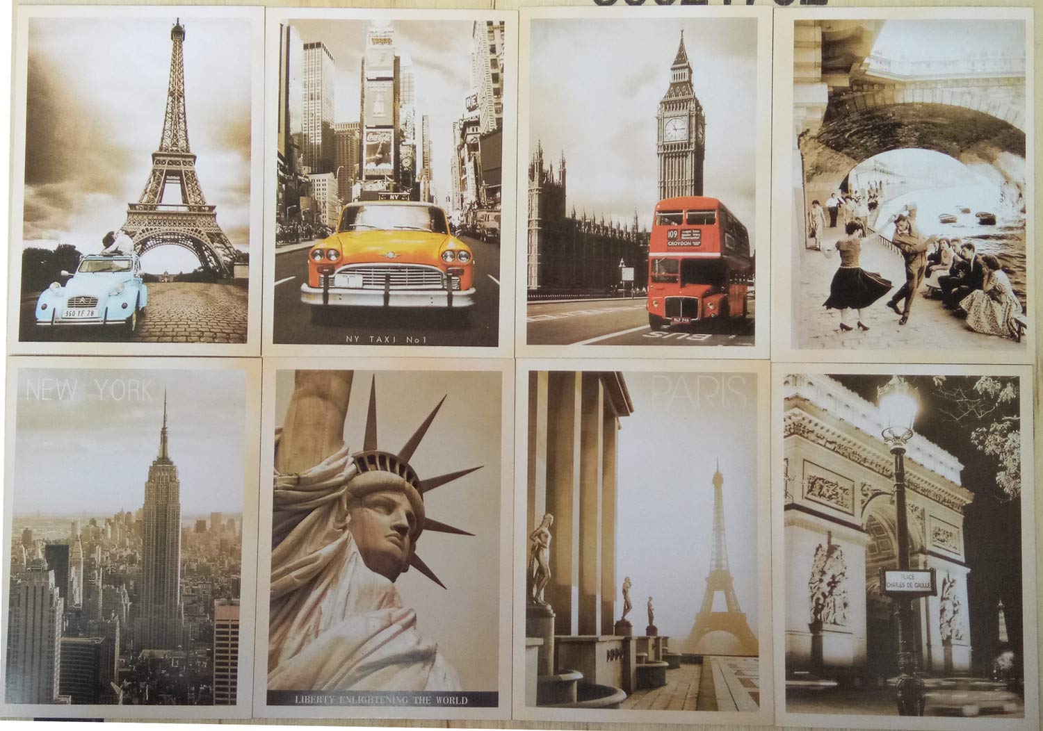 Retro Coffee Shape Postcards - Set Of 15 Vintage Designs, 19x12cm, For Wedding Guest Book Or Greetings - View #5