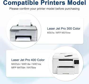 305X Toner Cartridge 4 Pack (with Chip) Compatible for HP 305X 305A