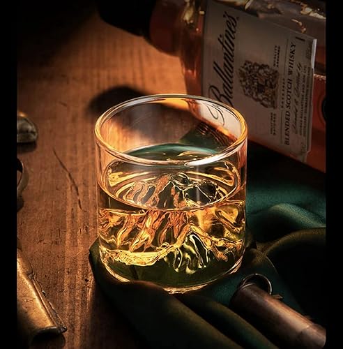 Miniatura 8 de Fuji Iceberg Glass, Whiskey, Popular, Solid Rock Glass, Traditional, Handmade, Heat Resistant, Kanshan Beer, Japanese Sake, Fuji Iceberg Cup, 11.8