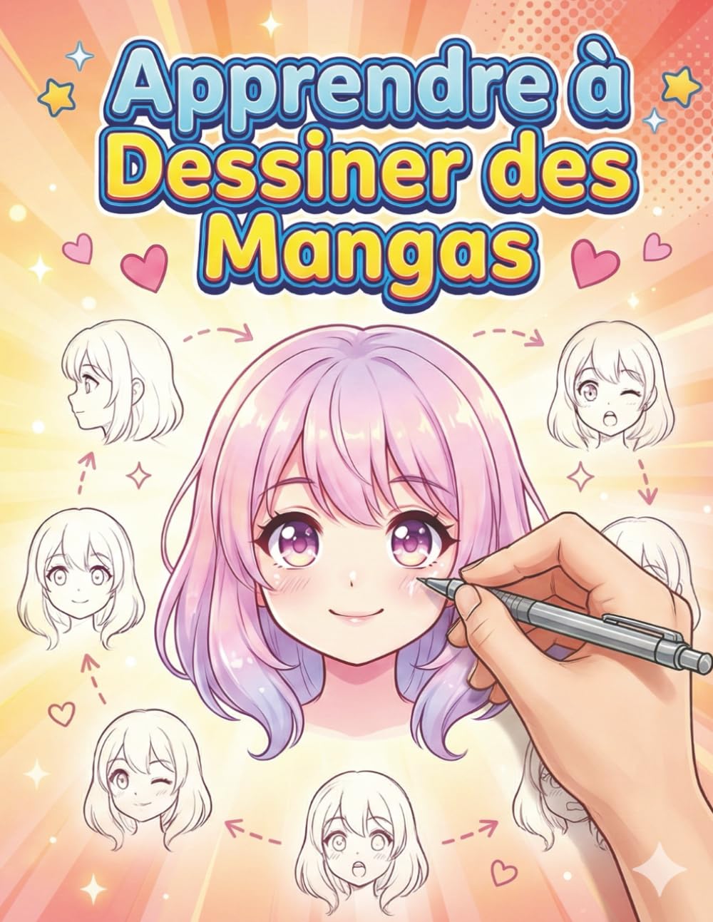 Apprendre à dessiner des mangas: Le choix idéal pour les passionnés de manga – personnages expliqués étape par étape par l’image