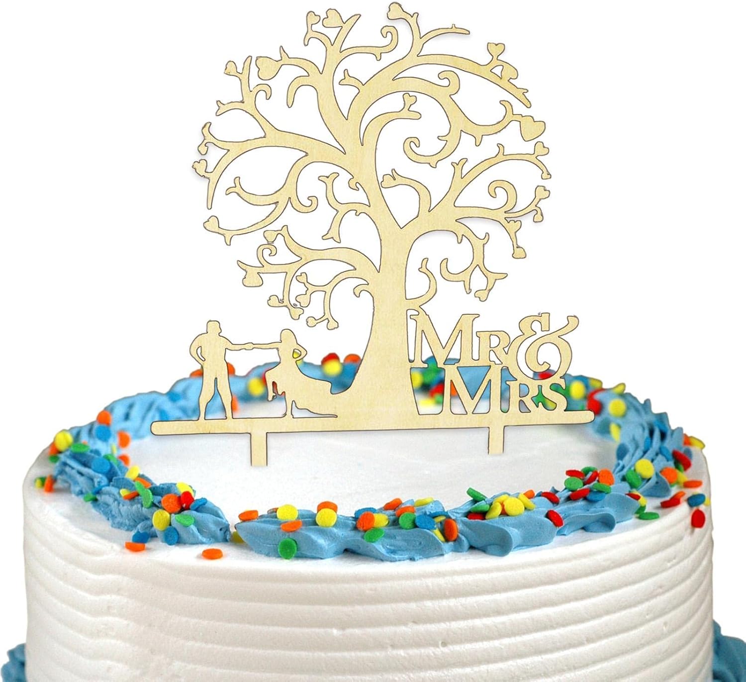 ツリー ウェディング ケーキ トッパー 面白い木製のウエディング トッパー パーソナライズされたmr And Mrs ケーキトッパー 結婚式 ブライダルシャワー 婚約 記念日のケーキデコレーション Sunomy 最大40 Offクーポン