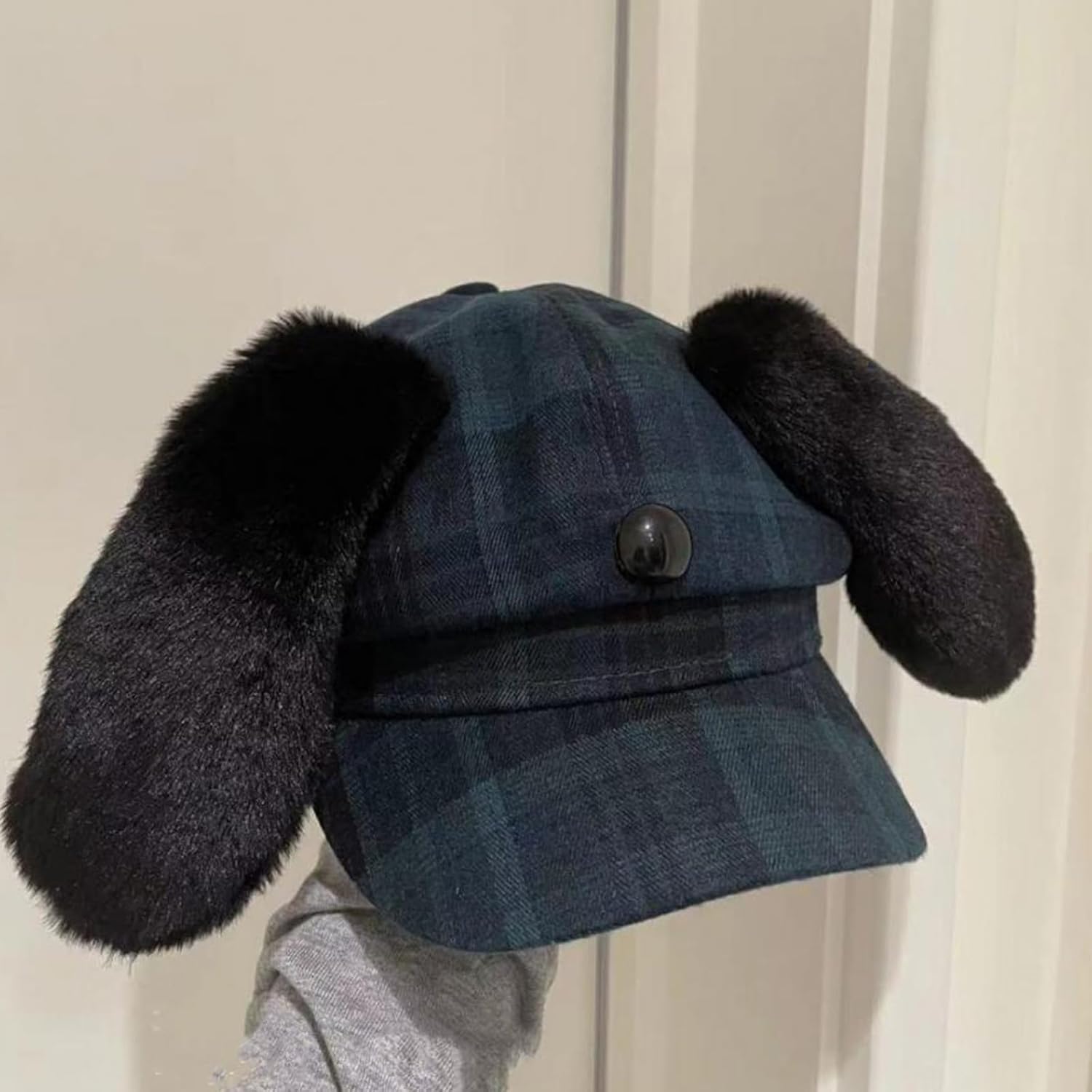 Berets Puppy Ear Painter Hat for Unisex Cabbie for Outdoor Leisure Dark Photo Props Vintage Hats for Women
