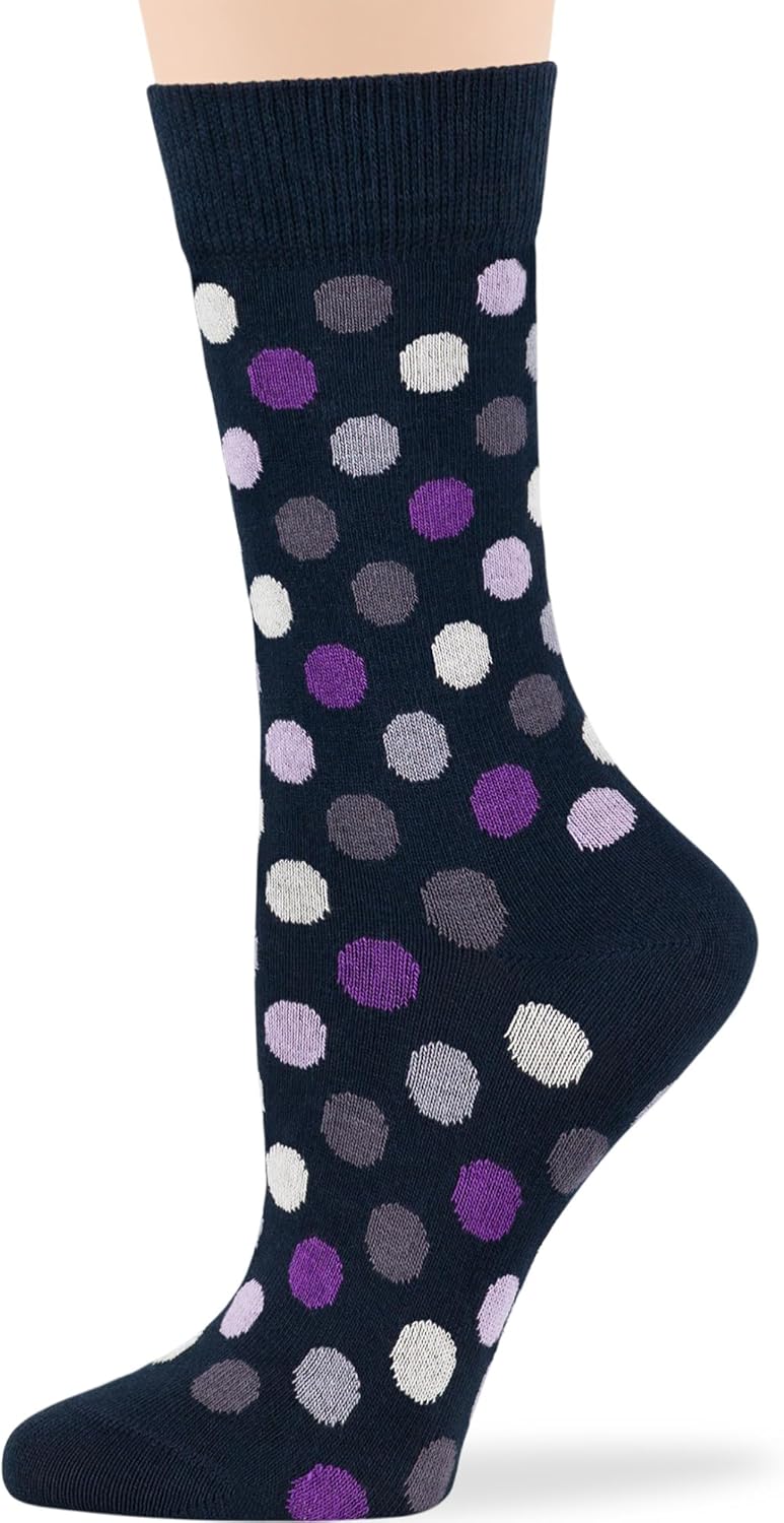 7BigStars Women Crew Socks - Fun Cotton Socks for Women, Colorful and Cute Designs, 4 Pairs Breathable Casual Dress Socks - Image 8