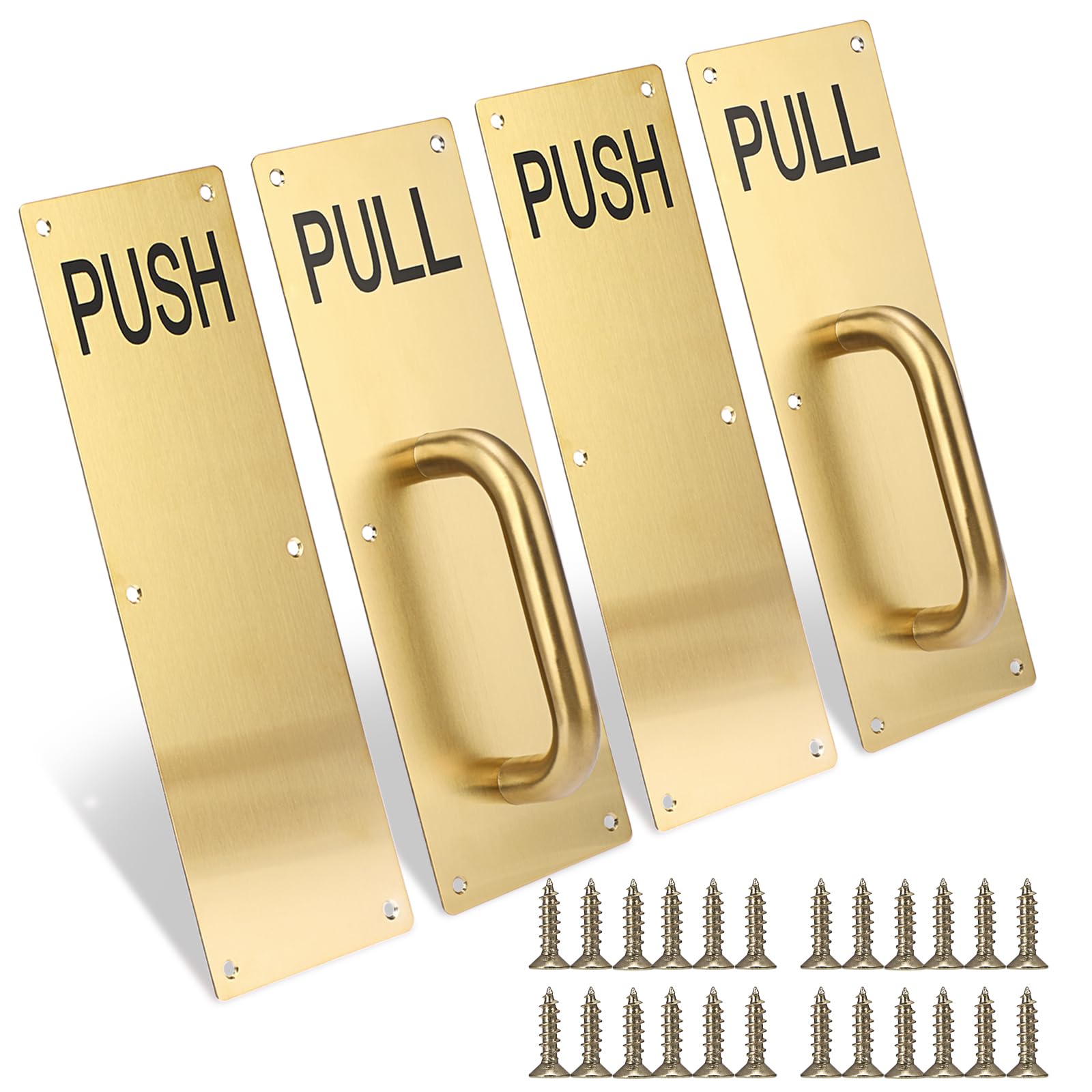Poignée de porte de 30 cm dorée pour harmoniser le salon et le bureau