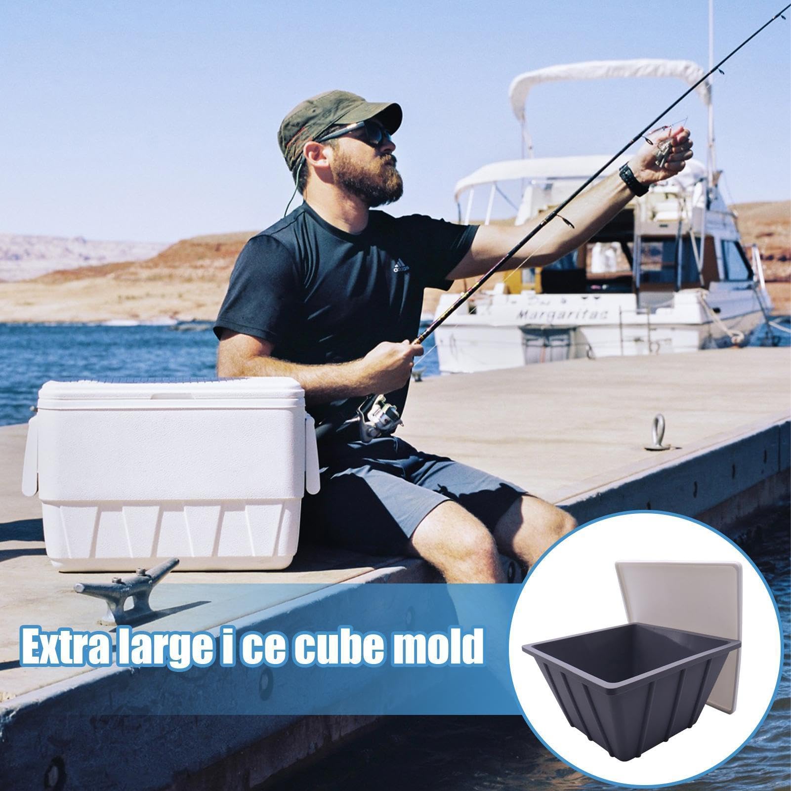 Forma Ghiaccio Cold Plunge Raffreddamento Bevande, Vassoio Grande,