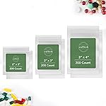 Seal Fresh Assorted Resealable Plastic Bags 600 Pack - Clear Reclosable Variety Pack (2 x 2, 2 x 3, 3 x 4 Inch) with Zipper Seal for Jewelry, Beads, Small Parts, Crafts