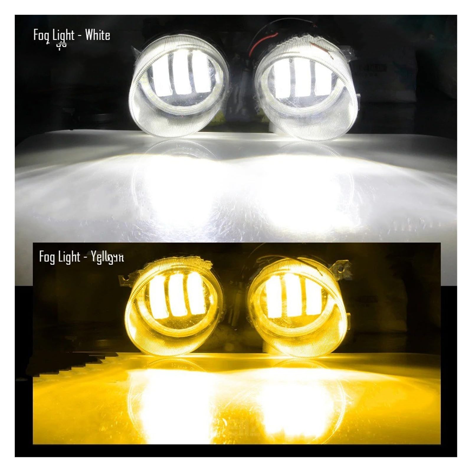 Para VW Para Scirocco 3/III 2008-2014 Canbus Conjunto Lámpara Circulación Diurna Antiniebla Delantera Coche 2 X Luz LED Ojo Ángel DRL Faro Antiniebla
