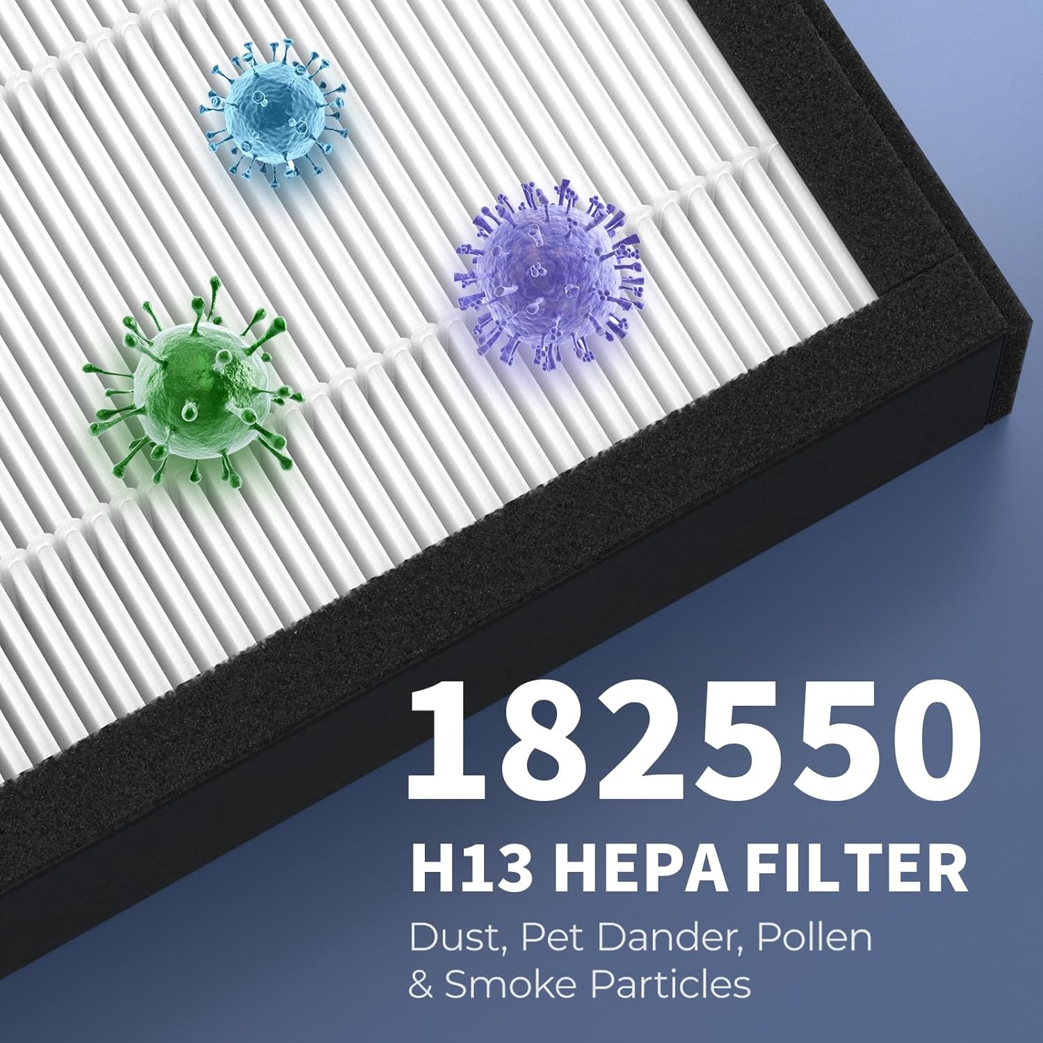 182550 Replacement Filter Compatible with Bionair BAP536UV-U Air Purifier and Holmes HAP537UV / 2141139 Air Purifier, 2 H13 True HEPA and 6 Carbon Pre-Filter - Image 4