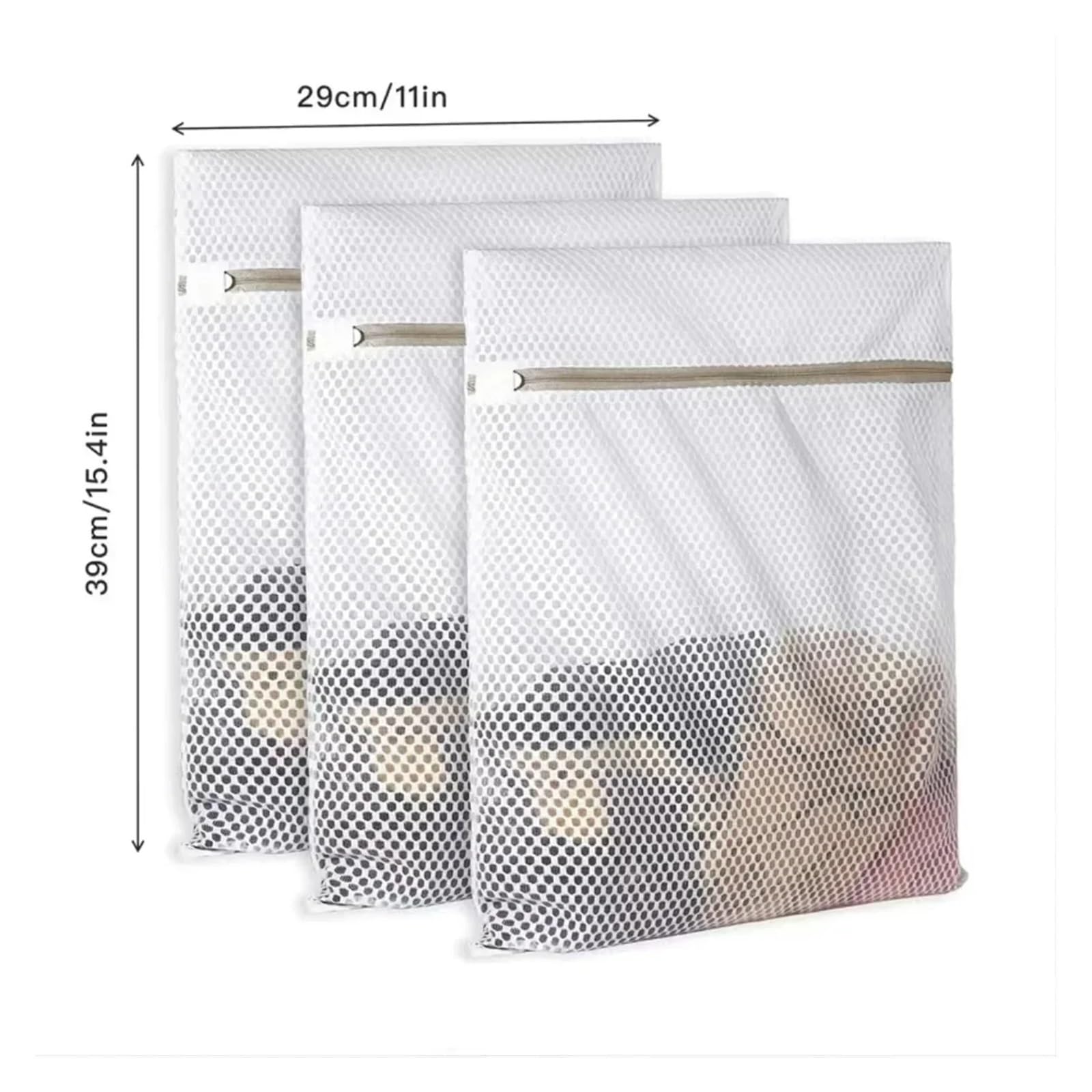 Bolsa de Lavadora Malla Bolsas de Malla for Ropa Delicada, Bolsa de Red for Ropa Delicada, Bolsa organizadora de Viaje for lencería. For Lavar Ropa Interior(6PCS,50x60cm)