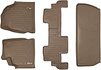 Vista 14 de SMARTLINER Juego de alfombrillas de segunda fila compatibles con Buick Enclave 2008-2017