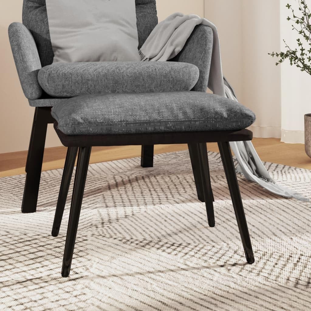 Podnóżek jasnoszary 45 x 29,5 x 35 cm materiał sztuczna skóra nowoczesne siedzisko meble relaksacyjne komfort