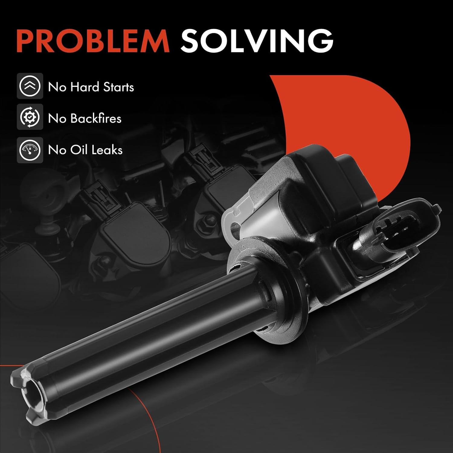 A-Premium Engine Ignition Coil Pack Compatible with Saab 9-3 2003-2011 9-3X 2010-2011 2.0L Turbo Only 4-PC Set