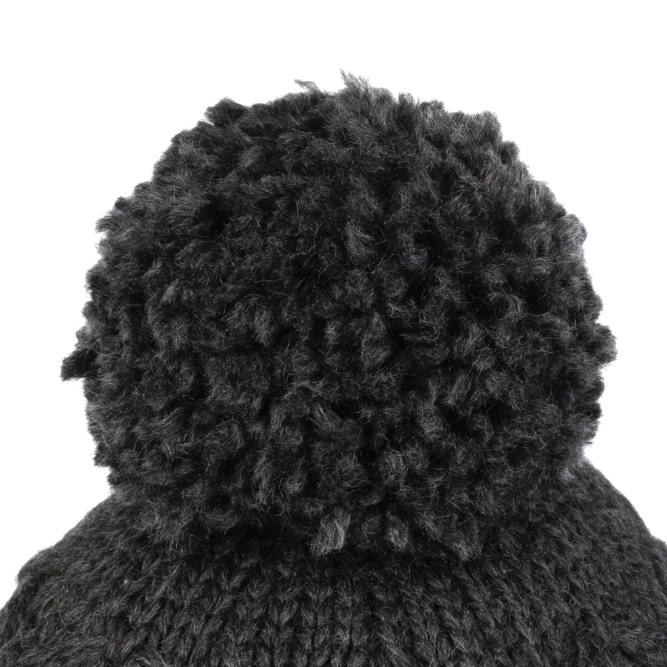 Seeberger Annelie Bommelmütze Strickmütze Wintermütze Damenmütze Beanie Damen/Herren - mit Futter Winter Herbst-Winter