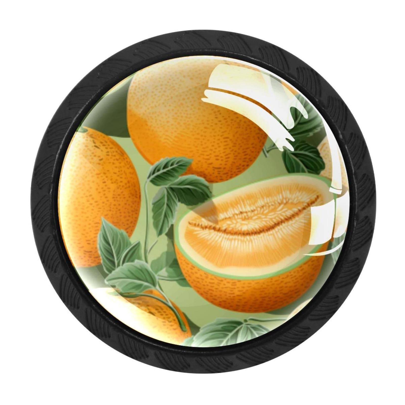 CHENZZZZ 4 Pack Hami Melon Drawer Knob Cabinet Hardware