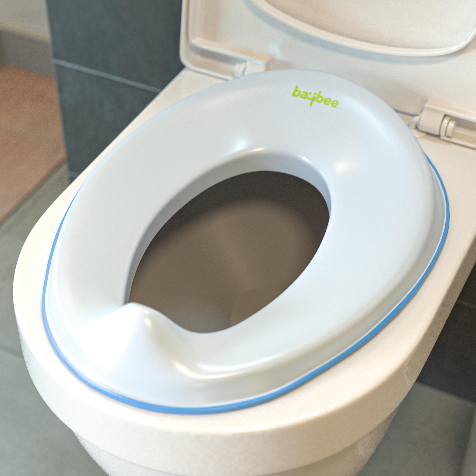 Baybee Citrea Potty Training Seat for Kids, Portable Potty Seat Chair for Baby Western Toilet Trainer Seat with Anti Slip Strip, Kids Toilet Seat for New Born Babies 1-5 Years Boys Girls (Blue)