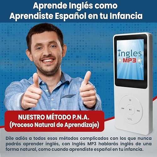Miniatura 5 de Curso de INGLES MP3, Aprende Inglés y 3 Meses, CURSO DE Inglés (Incluye reproductor mp3 compacto con 124 lecciones + Libro Guía)