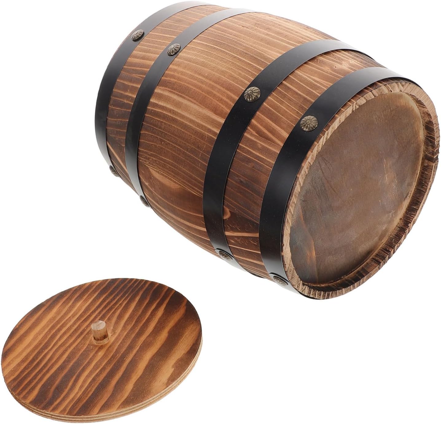 Retro Utensil Holder Carbonized Wood Cooking Tool Storage Organizer for Kitchen Office Restaurant Outdoor Use Charming Vintage Design