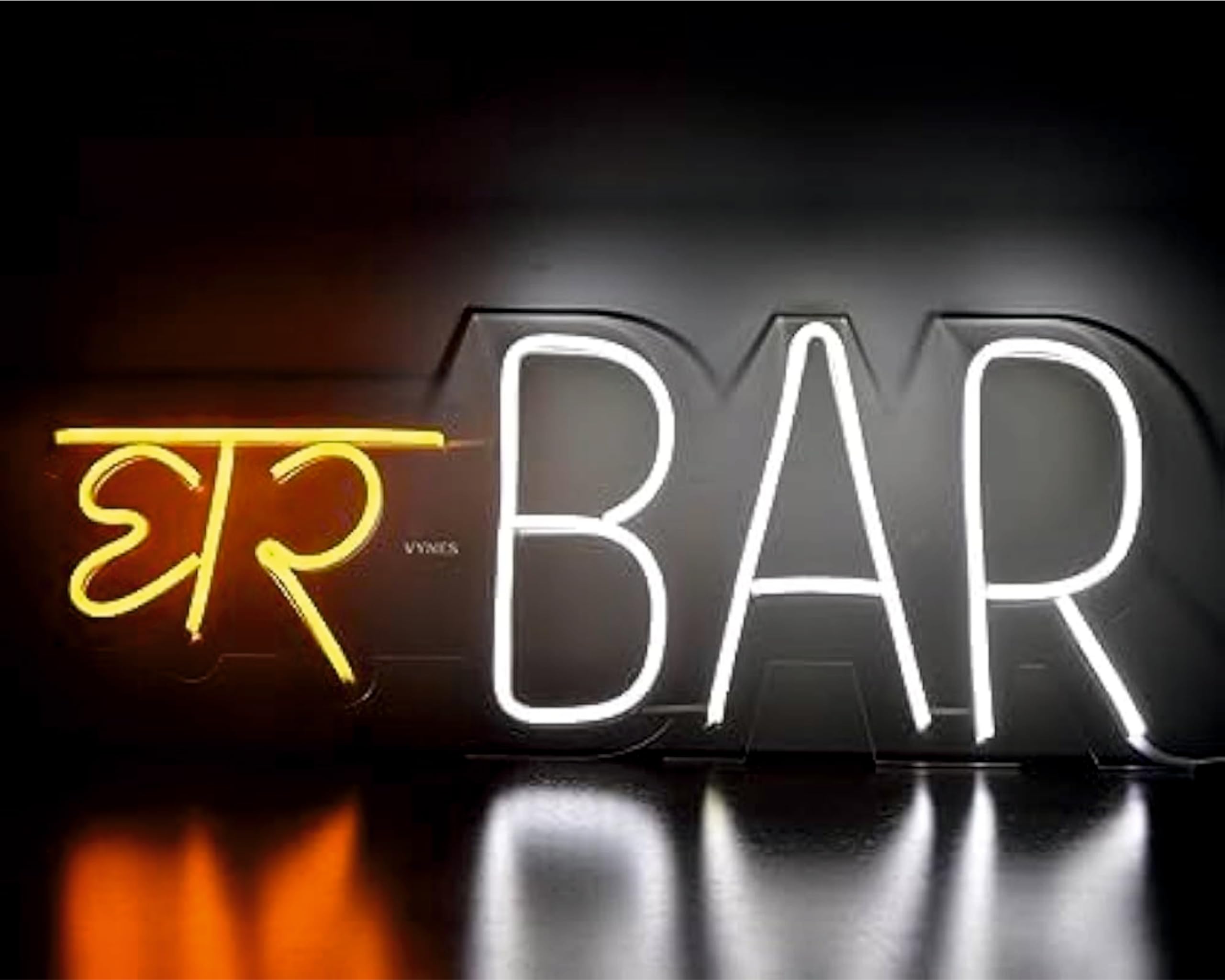 GHAR BAR LED Neon Signs Light Charming Treasures (15 x 8 inches) LED Art Decorative Sign - For Wall Decor, Home Restaurants, Wedding Birthday Party Decor, Bar Decor, Mini Bar, House Party-image-29