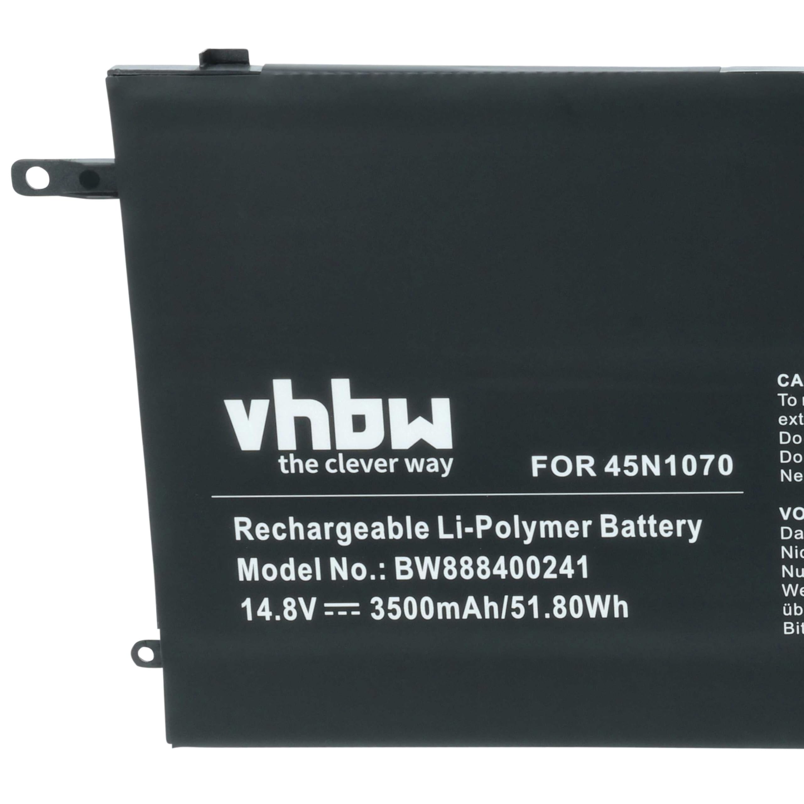 vhbw batteria compatibile con Lenovo ThinkPad X1 Carbon 3460, X1 Carbon 3444, X1 Carbon 3448 notebook (3500mAh, 14,8V, Li-Poly)