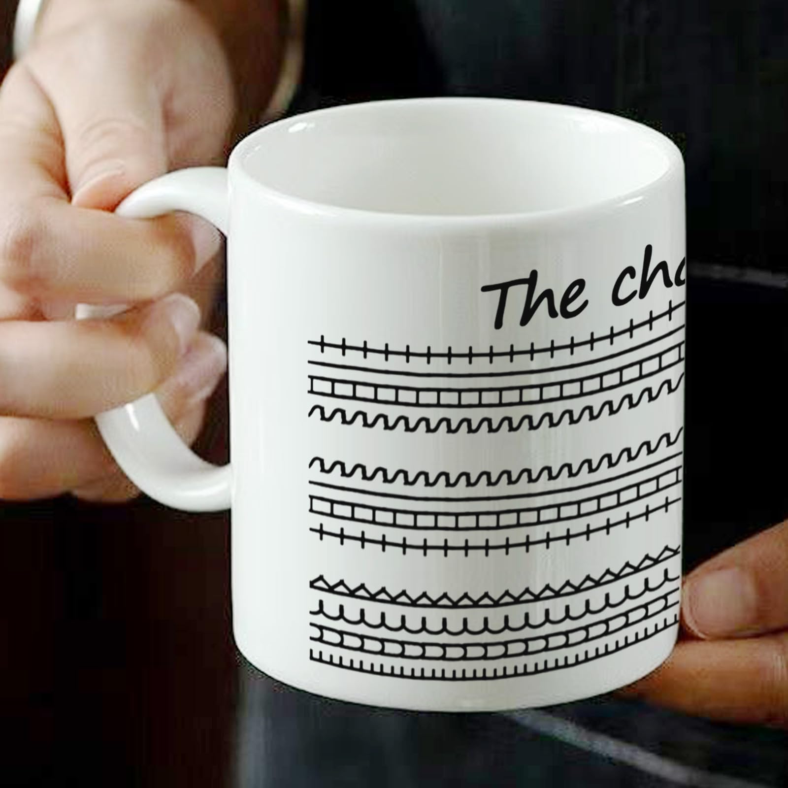 Overket Hidden Information Coffee Mug Fun Ceramic Tea Cup Prank Gifts for Colleagues Family and Friends for Women