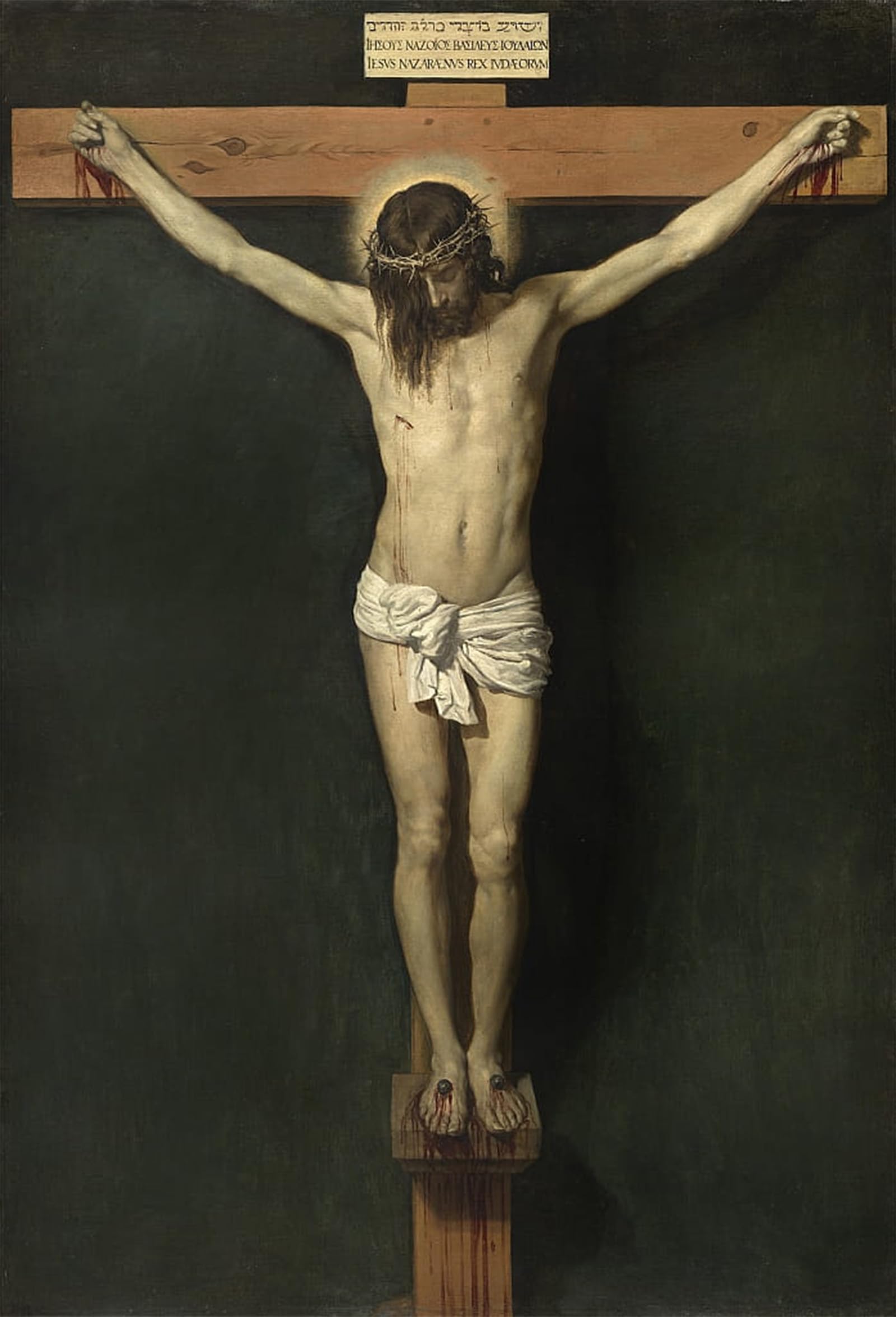 SERENDIPITP Vintage Wall Art Canvas Nordic Poster Canvas Print Picture the Crucifixion by Diego Velázquez Wall Art Poster for Home Decor 60x90cm