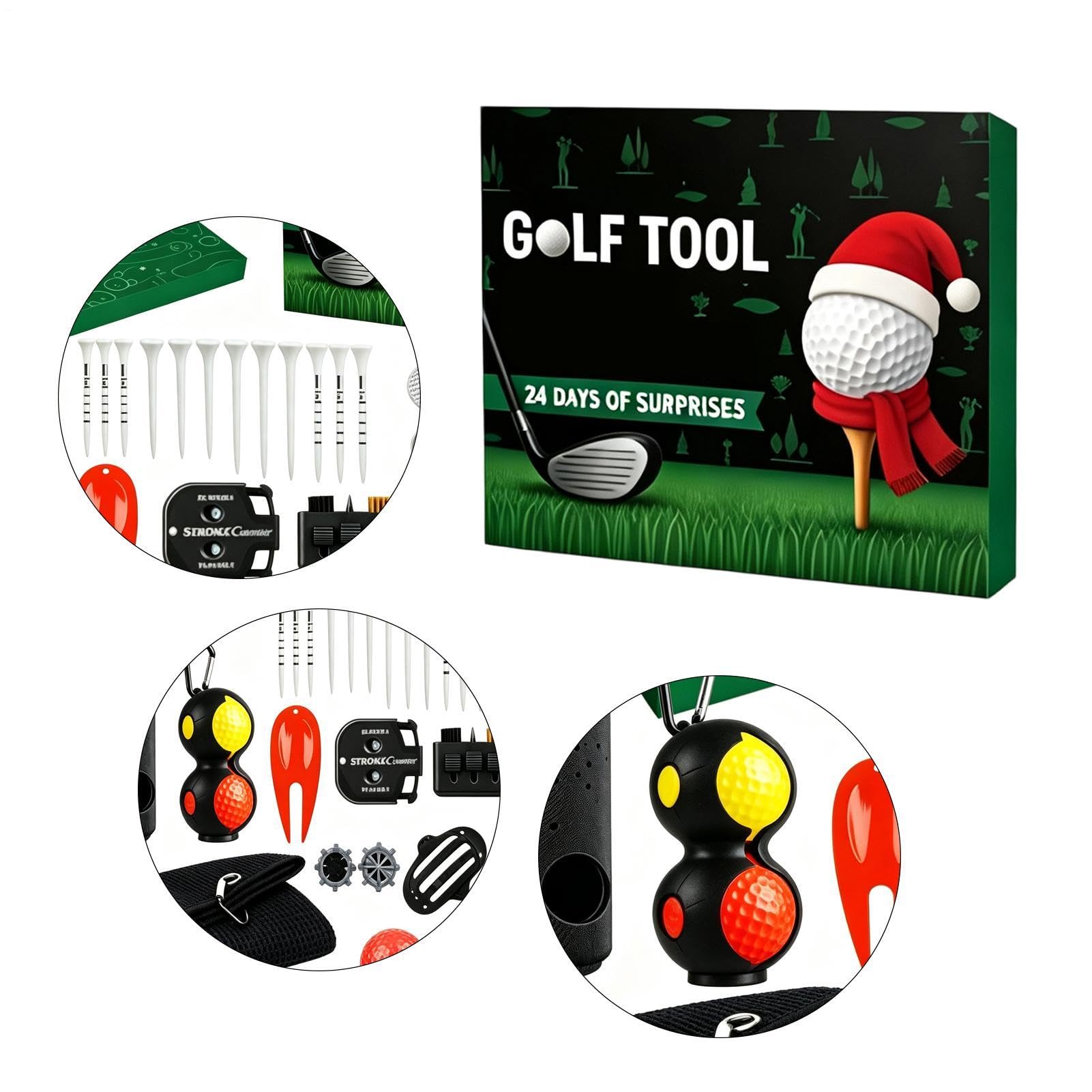 Kalendarz adwentowy dla mężczyzn,Kalendarz adwentowy golfowy 24-dniowe