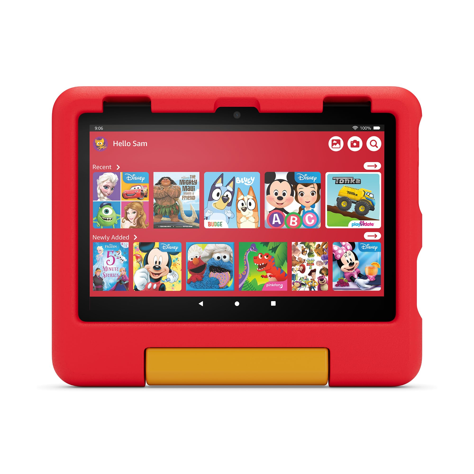 Amazon Kid-Proof Case for Fire HD 8 tablet (Only compatible with 12th generation tablet), Disney Cars
