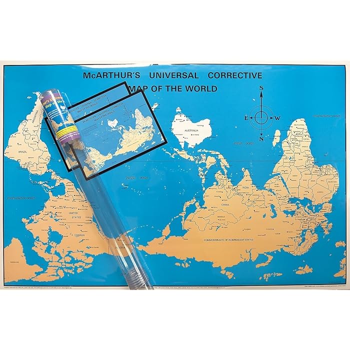 Buy McArthur's Universal Corrective World Map laminated & gift version