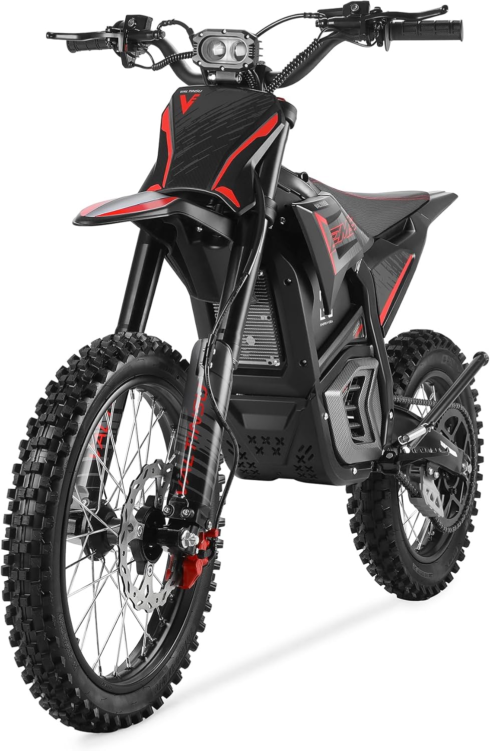 Electric Dirt Bike Adults Teens EM5 PRO 4800W 226NM 50MPH,Dual Hydraulic Suspension System Mountain Electric Motorcycle Dirt Bike for Adults（Black/15+）