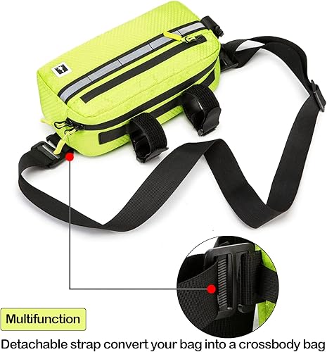 Miniatura 4 de ROYALFAIR Bolsa impermeable para bicicleta, bolsa de manillar frontal, bolsa de manillar para niños para bicicletas, bolsa de bicicleta de montaje