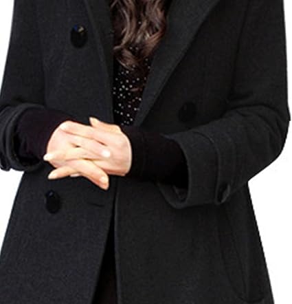 ジャケット・アウター doublet over sized pea coat OVERSIZED DOUBLE-BREASTED WOOL PEA COAT - BLACK | COS
