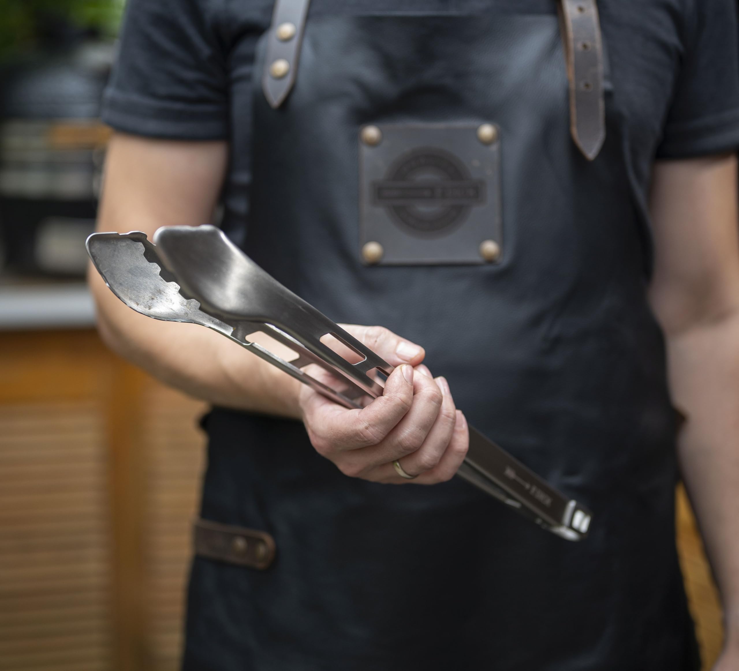 F. Dick Pinza per barbecue, 40 cm, design stabile, adatta anche per grandi griglie, con meccanismo di chiusura, pinza universale 90156402