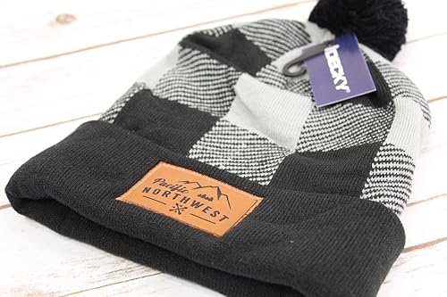 Miniatura 4 de Alterd Industries Pacific Northwest Beanie - Plaid Pom Pom Beanie, PNW, Oregon, Washington, Accessories, Mountains, Outdoor Apparel