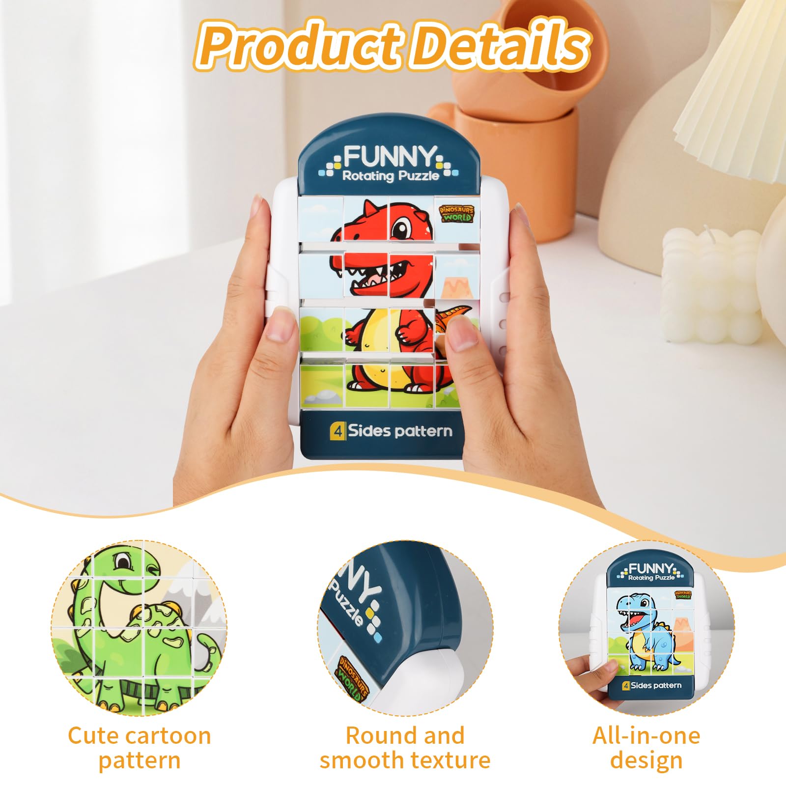 Puzzle En Papier 3D Dinosaure Montessori Pour Enfants,jouets éducatifs