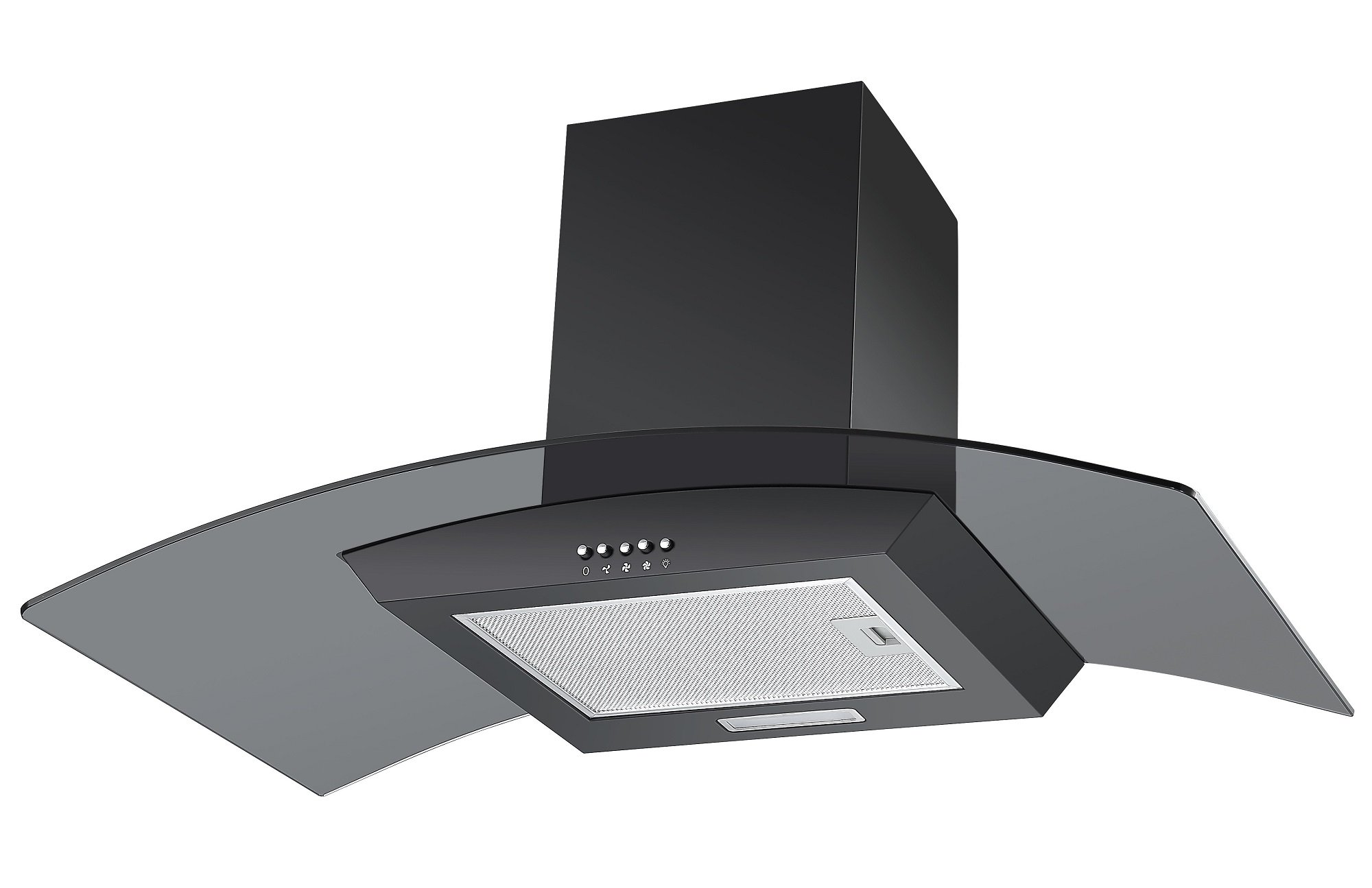 Buy Cookology CGL900BK/A Cooker Hood Chimney Kitchen Extractor Fan 90cm