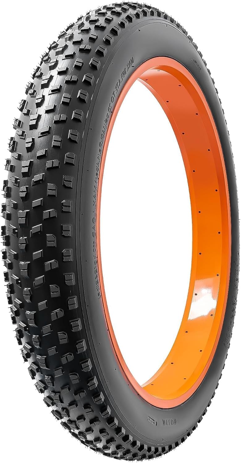YUNSCM 26" Mountain Fat Bike Tire 26x4.0/100-559 Compatible with Mountain E-Bike 26 x 4 26 x 4.0 E-Bike Bicycle Tire