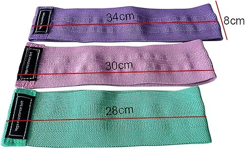 Miniatura 2 de Bandas de resistencia, bandas de entrenamiento de ejercicio para mujeres y hombres, 3 juegos de bandas elásticas para piernas de glúteos, bandas