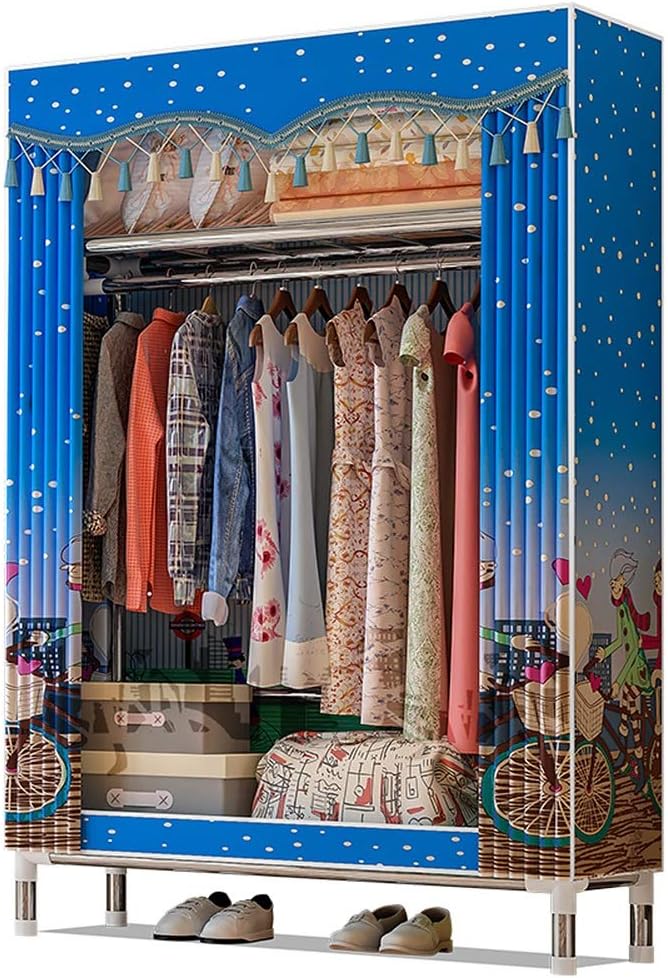 Wardrobe Closet Clothes Storage Organizer Clothing Rack Fleece Fabric Garment