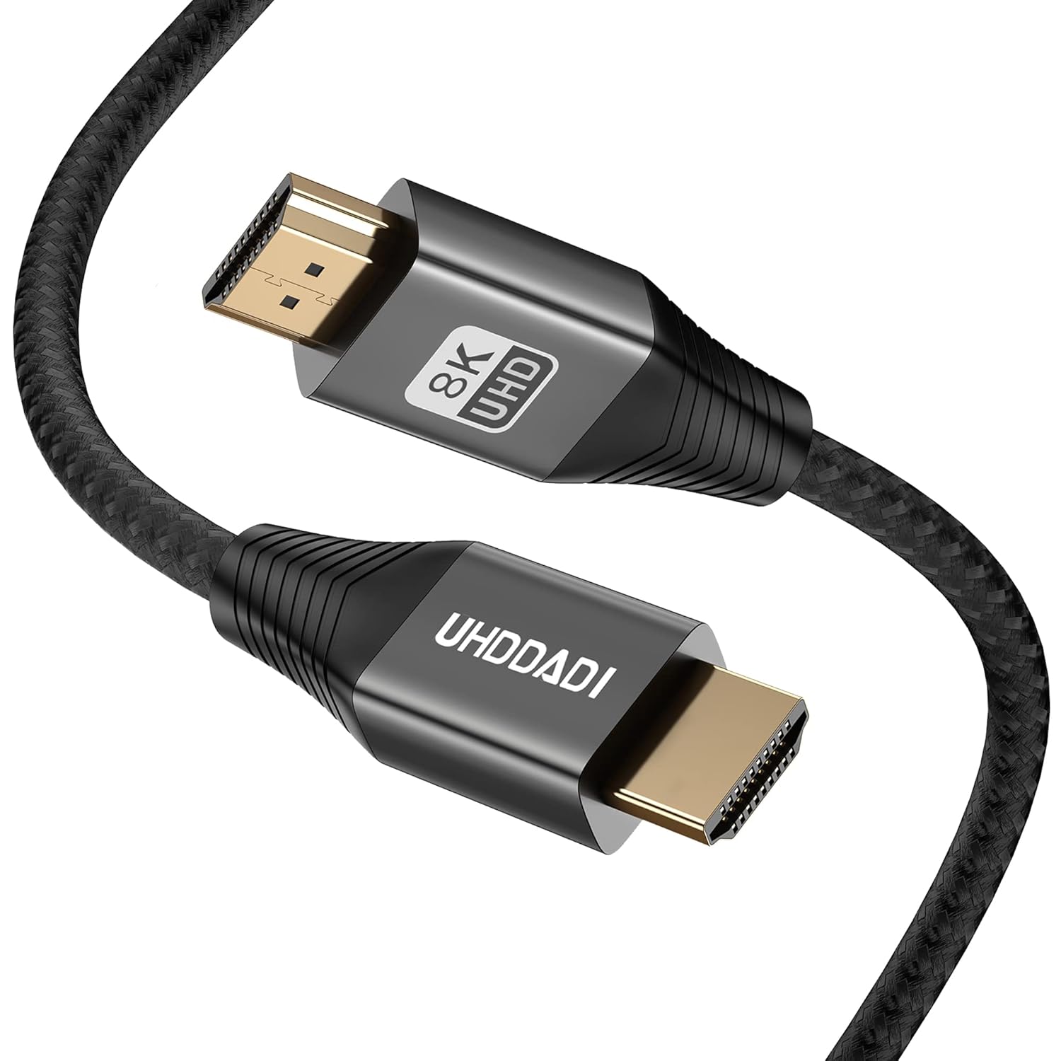 uhddadi HDMI 2.1 Cable 2M (2 Pack), 8K HDMI Cable 48Gbps High Speed 8K