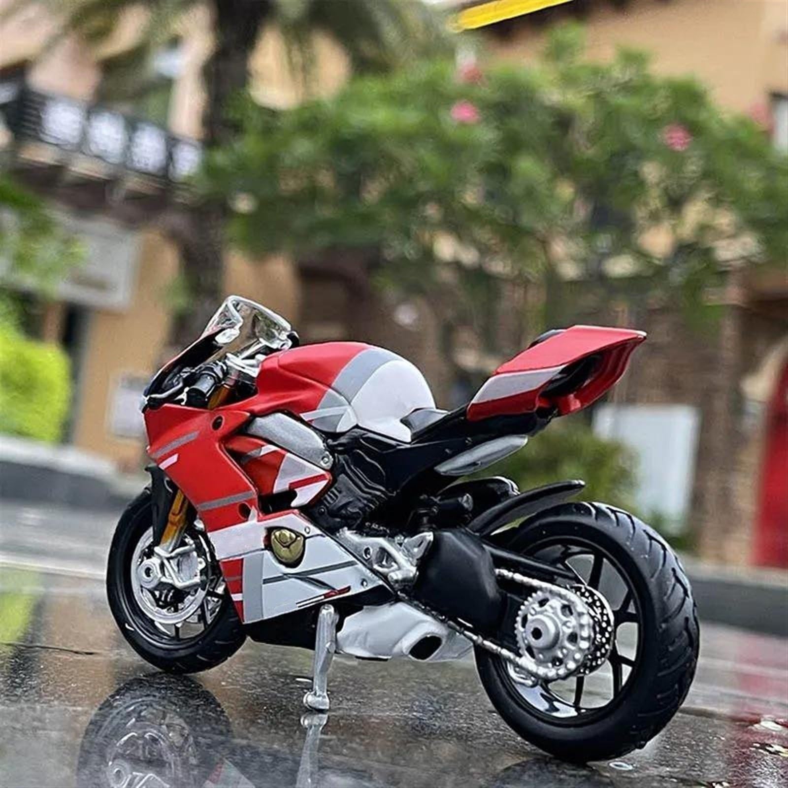 Modello 1/18 Per Ducati Panigale V4 S Per Corse Modello Di Moto Simulazione Pressofuso In Metallo Regalo Giocattolo Per(With retail box)