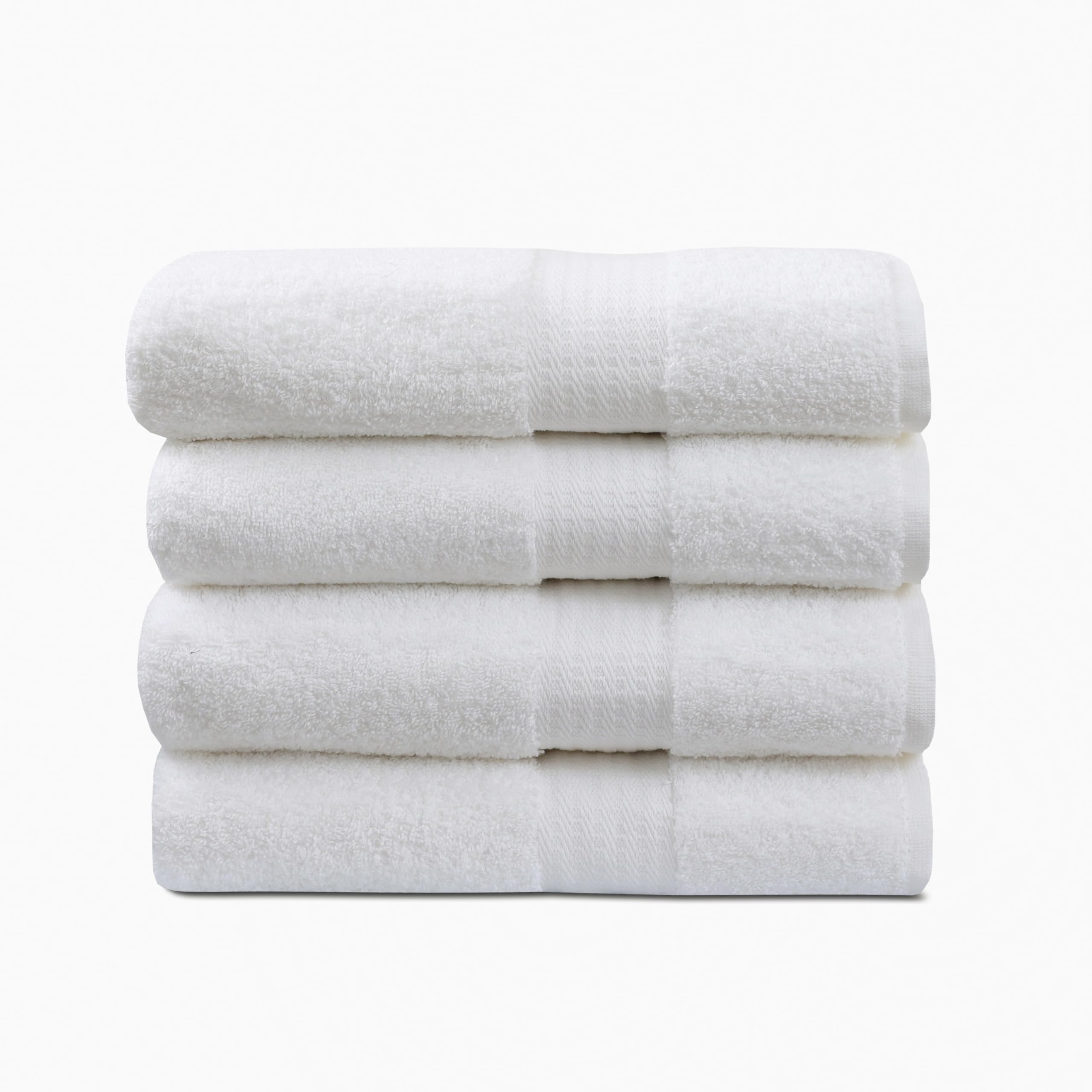 1888 Mills 4 Pack Premium Bath Towel Set True Classics Premium Cotton Blend Super Soft and Highly Absorbent