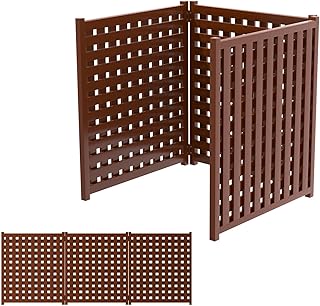 Noise Reducing Air Conditioner Fence, Wooden Privacy Screen That Dampens Operational Sounds, Enhances Backyard Tranquility, 37" L x 32.7" W Cover