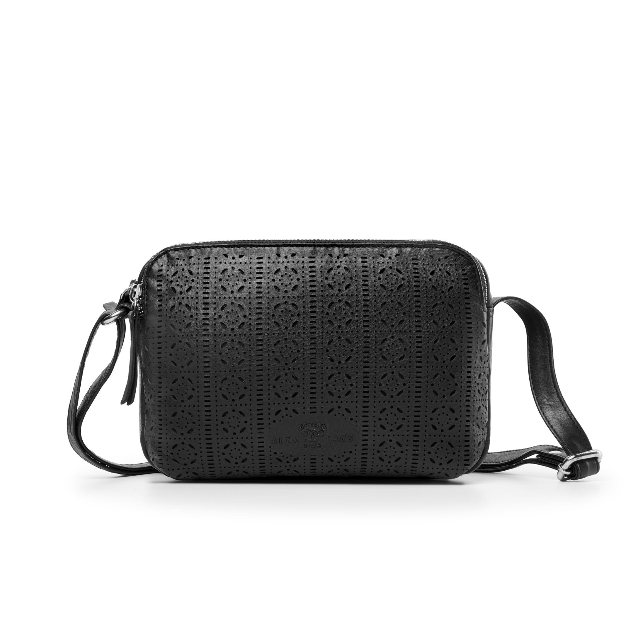 Laura Valle Bandolera Pequeña Mujer Modelo BENEIDA – Bolso Bandolera Mujer De Piel Auténtica Con Diseño Juvenil y Detalles Elegantes Ideal Como Bolso Hombro Para El Día A Día