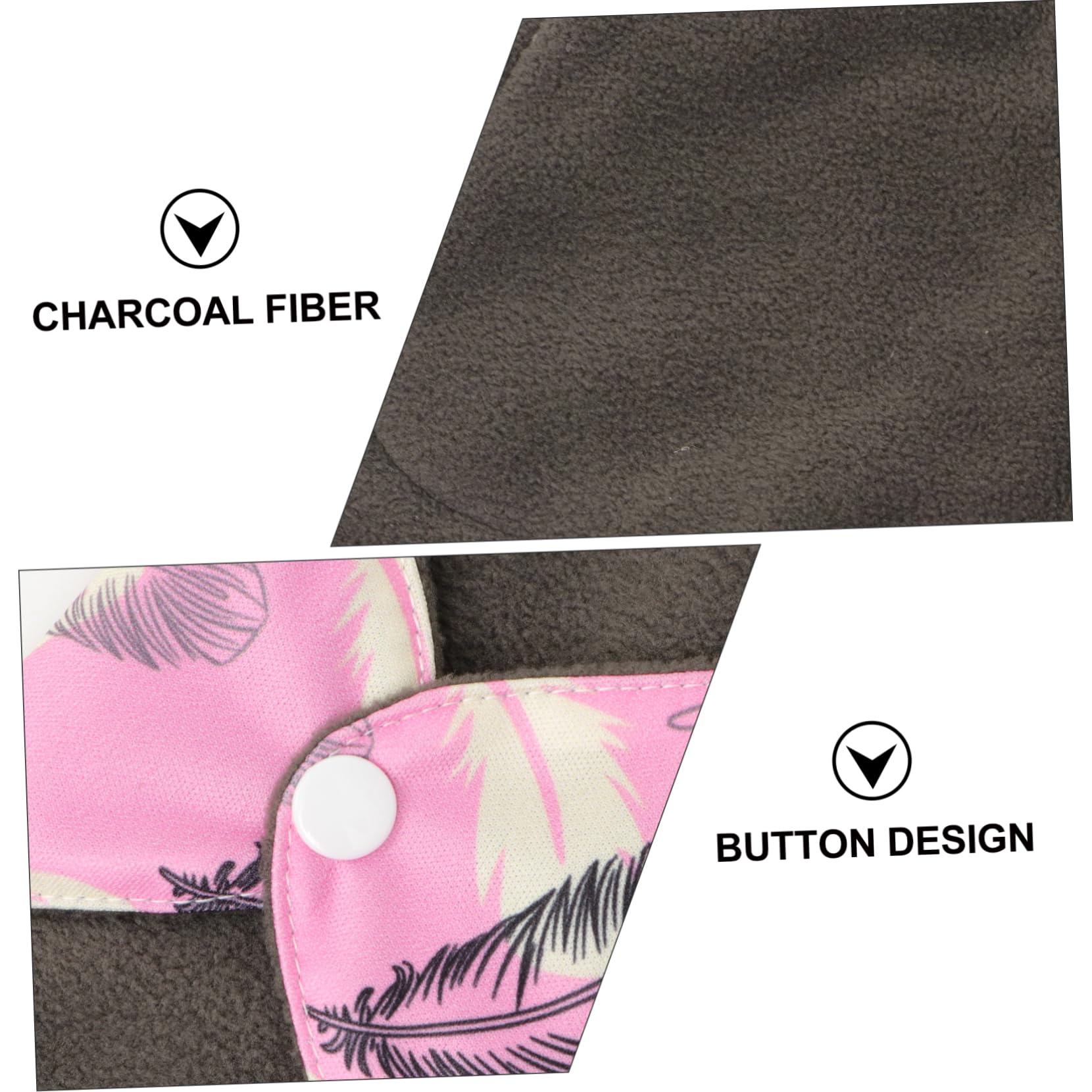 PACKOVE 9pièces Serviettes Hygiéniques Réutilisables De Rangement De Serviettes Menstruelles Lavables